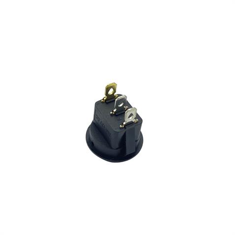 TUŞLU ANAHTAR YUVARLAK IŞIKLI (3 FİŞ) (ON-OFF) (20A 12V DC) (20 MM)