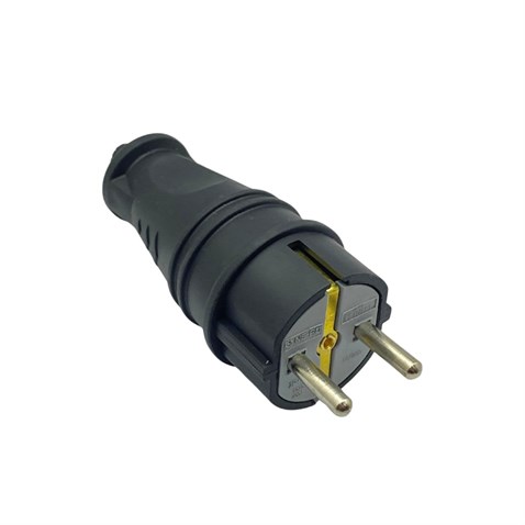 220V-240V ERKEK FİŞ (PRİZ) (1X16A) (KAUÇUK) (TOPRAKLI) UPS