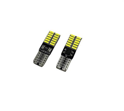 12V DİPSİZ AMPUL T10 (24 LEDLİ) BEYAZ CANBUS (2 AD)
