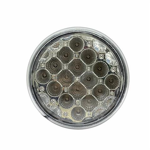 24V SİNYAL LAMBASI YUVARLAK (ŞEFFAF) (LEDLİ) (122 MM)