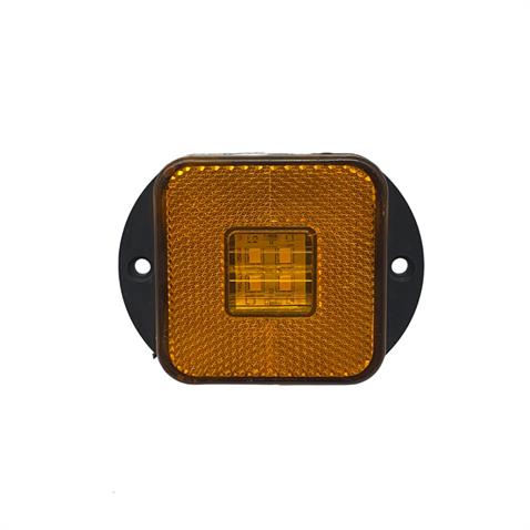 24V YAN SİNYAL LAMBASI DORSE SİDE MARKER SARI (4 LEDLİ) (88*65 MM)