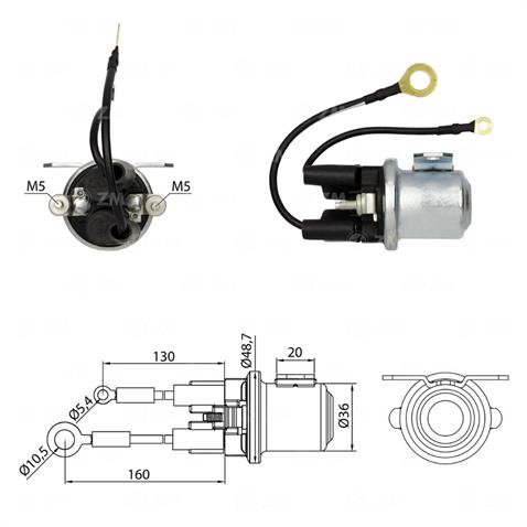 ZM 24V MARŞ YARDIMCI ARA OTOMATİK MITSUBISHI TİPİ KABLOLU (ÇİFT ÇIKIŞ)
