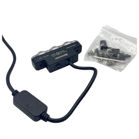 DEMMON 12V-24V ÇALIŞMA LAMBASI/OFF-ROAD MERCEKLİ 3 LEDLİ 10W BEYAZ MİNİ (80*19 MM)