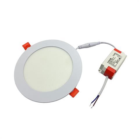 INOLED 220V SIVA ALTI YUVARLAK LED PANEL ARMATÜR 9W 6500 K 720 LÜMEN BEYAZ KASA (146 MM)