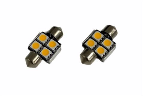 PREMIUM 12V SOFİT AMPUL 4 LEDLİ SARI (31 MM) (2 AD)