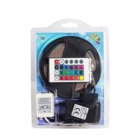 12V ŞERİT LED RGB DIŞ MEKAN (3 ÇİPLİ) (KUMANDALI) (15 RENK)