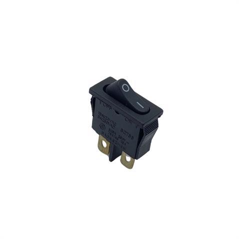 TUŞLU ANAHTAR MİNİ DAR TİP IŞIKSIZ SİYAH (ON-OFF) (10A 250V AC / 6A 125V AC)
