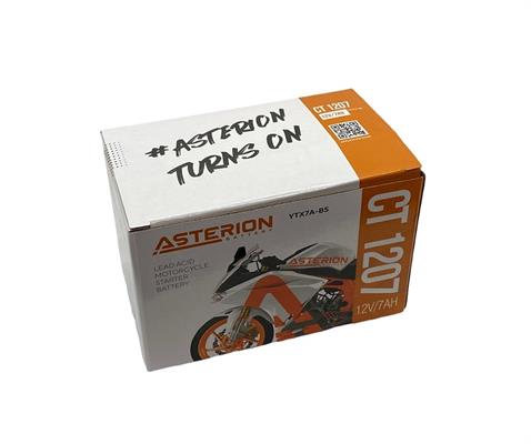 ASTERION 12V 7 AH MOTOSİKLET AKÜSÜ 105 A (150*86*94) (YTX7A-BS) (TERS) (AGM)