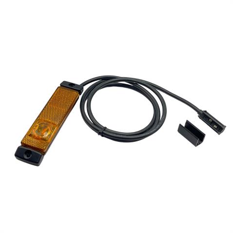 HELLA 12V-24V YAN İKAZ LAMBASI (SİDE MARKER) LEDLİ SARI KRONE TİP DORSE (130*32 MM)