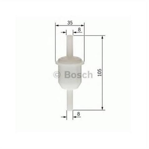 BOSCH BENZİN FİLTRESİ UNIVERSAL (KÜÇÜK TİP) (105*35 MM)