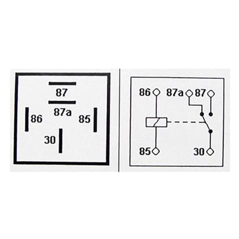 12V RÖLE 5 UÇLU 40 A/70 A IŞIKLI (ŞEFFAF) (ÇİFT PLATİN) (30-85-86-87-87a)