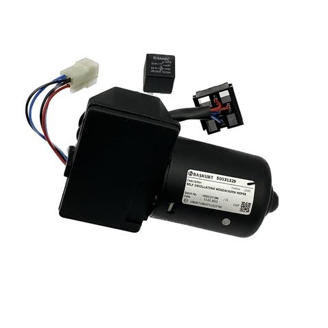 BAŞKURT 12V SİLECEK MOTORU TEK MİLLİ 90° KABİN (RÖLELİ)