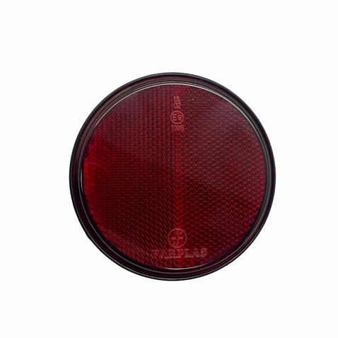 YUVARLAK REFLEKTÖR VİDALI KIRMIZI (92 MM)