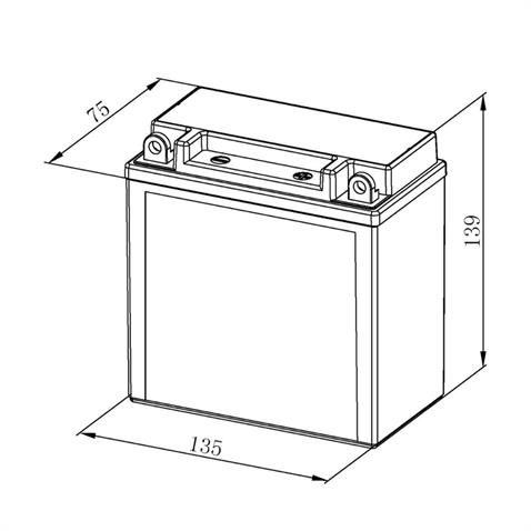 BOSCH 12V 9 AH MOTOSİKLET AKÜSÜ AGM 100 A (EN) (135*75*139) (YB9L-A2) (YB9L-B) (12N9-3B) (FA128) -/+