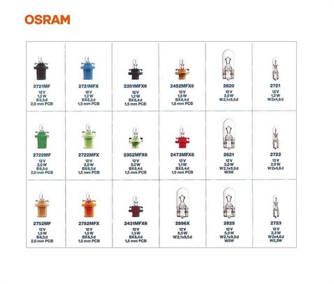 OSRAM 12V AMPUL AMPUL SETİ (180 ADET)