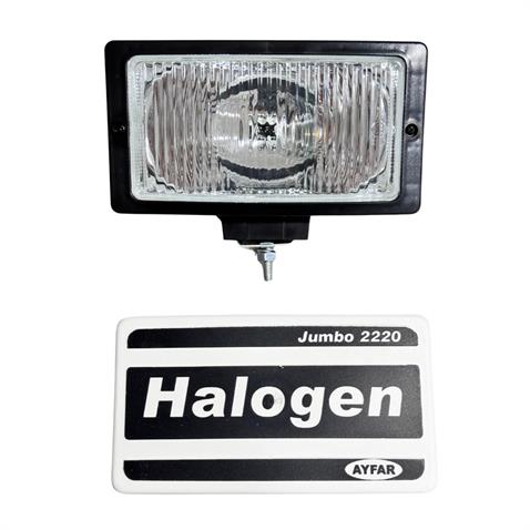 AYFAR SİS LAMBASI DİKDÖRTGEN BÜYÜK BEYAZ PLS (KAPAKLI) (ÇİZGİLİ CAM) (242*133*89 MM)