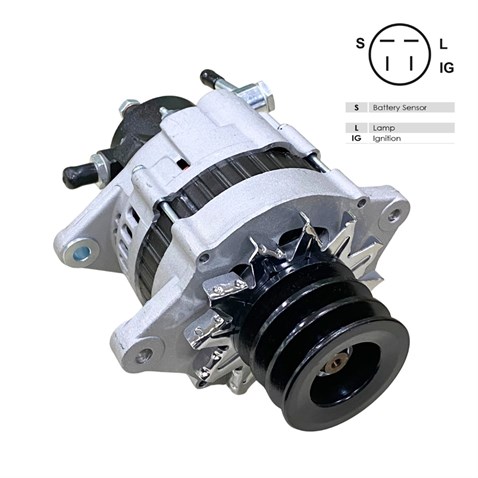 24V ALTERNATÖR DİNAMO 50 A (3 FİŞ) (S-L-IG) ISUZU CHAMPION KAMYON 1996 >