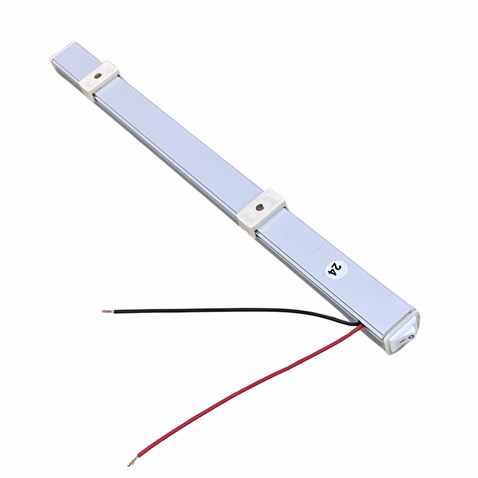 24V FLORESAN TAVAN LAMBASI 18 LEDLİ ANAHTARLI BEYAZ (ŞEFFAF CAM) (27 CM)