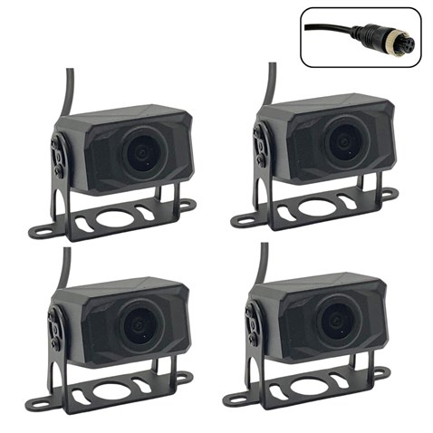 12V-24V ARAÇ YOL KAYIT CİHAZI 4 KAMERALI  EKRANLI 7 İNÇ HD (GECE GÖRÜŞLÜ-360° GENİŞ AÇILI) UNIVERSAL