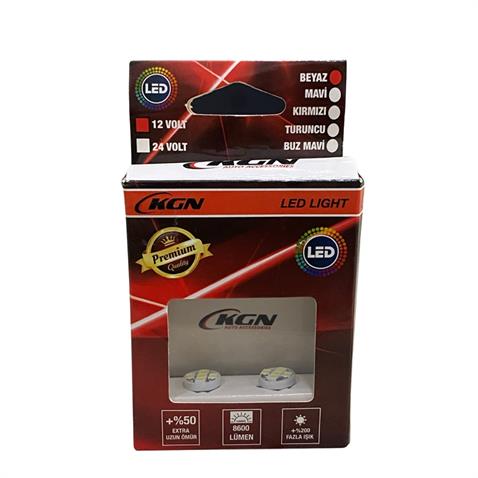 12V 53 AMPUL 5 LEDLİ BEYAZ (2 AD)