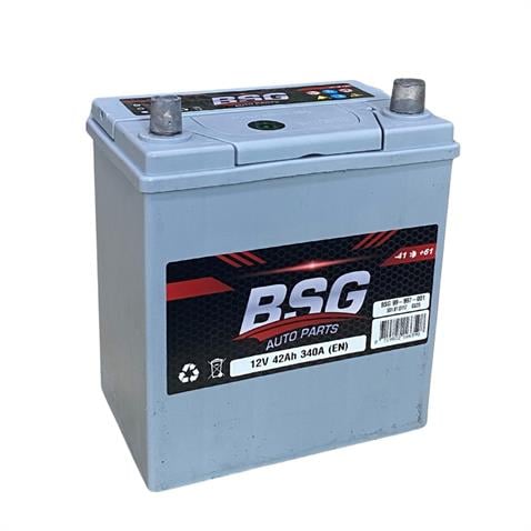 BSG 12V 42 AH AKÜ 340 A (EN) (197*129*227) (KALIN-İNCE KUTUP DÜZ)