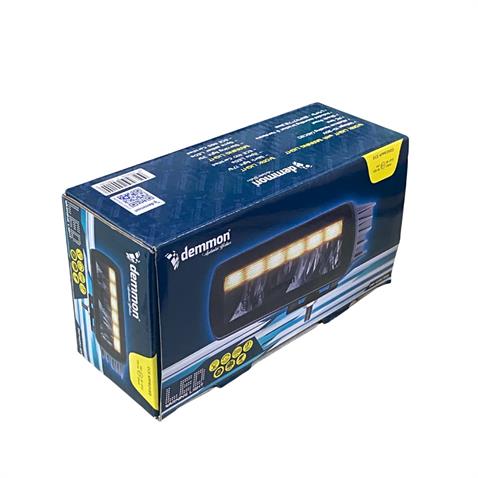 DEMMON 12-24V LED BAR OFF-ROAD BEYAZ IŞIK (3 FONKSİYONLU SARI ÇAKAR) (124*47*78.3 MM)