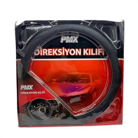 DİREKSİYON KILIFI SİYAH (SUNİ DERİ) (38 CM)