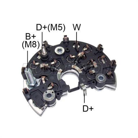 DİYOT TABLASI BOSCH TİPİ 120 A 122 MM M5/M8 SOL MERCEDES
