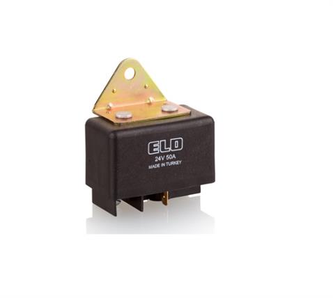 24V RÖLE 4 UÇLU 50 A (BÜYÜK TİP) (DİRENÇLİ) (30-85-86-87)