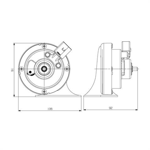 SEGER 12V DADAT KORNA 510 HZ (FCI SOKETLİ) (ADET) AUDI-VW-SEAT-SKODA-MERCEDES