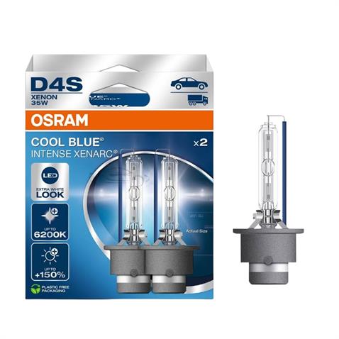 OSRAM XENON AMPUL D4S 35W 6200K COOL BLUE INTENSE XENARC (BEYAZ IŞIK) (2 AD)