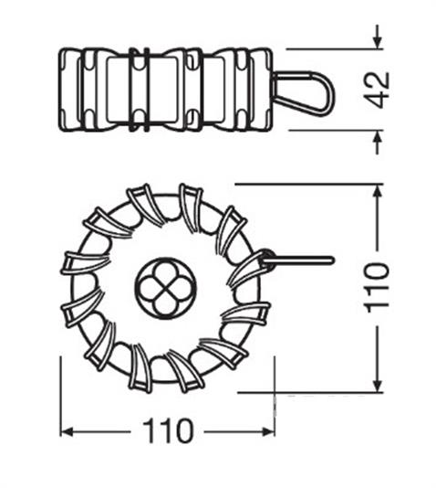 OSRAM LEDLİ İKAZ LAMBASI MIKNATISLI-PİLLİ SARI-BEYAZ (3 FONKSİYONLU) (110*42 MM)