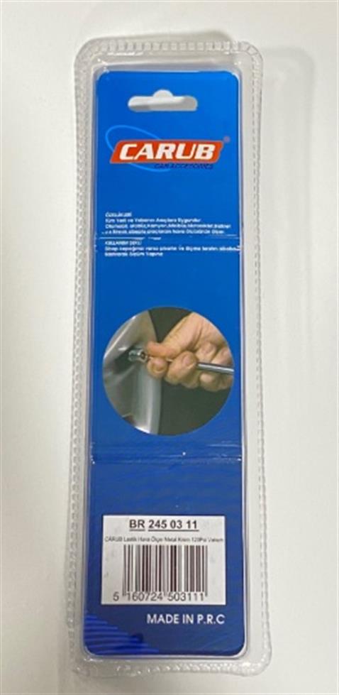LASTİK HAVA BASINÇ ÖLÇER (10-120 psi) (MEKANİK) (METAL)
