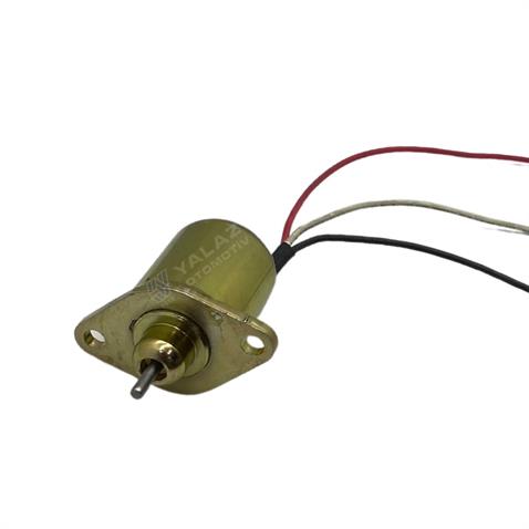 12V STOP SELENOİDİ (DÜZ KULAKLI) (KÜÇÜK TİP) (DÜZ MİL 11 MM) BOBCAT A300/S220/S250