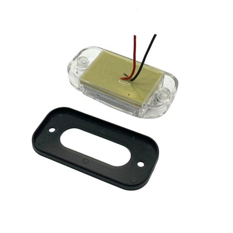 12V-24V YAN PARK LAMBASI DORSE SİDE MARKER BEYAZ (4 LEDLİ) (76*37 MM)
