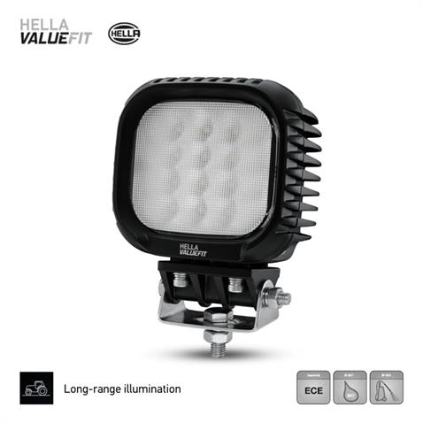 HELLA 12V-48V ÇALIŞMA LAMBASI S5000 KARE 5000 LÜMEN (16 LEDLİ) (125*114*88 MM)