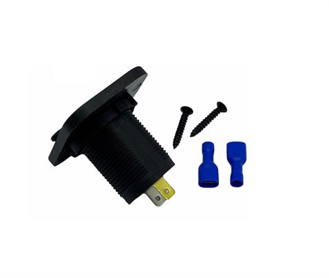 12V-24V TELEFON ŞARJ CİHAZI (USB X 2) (1A/2.1A) (KAPAKLI MARİN)