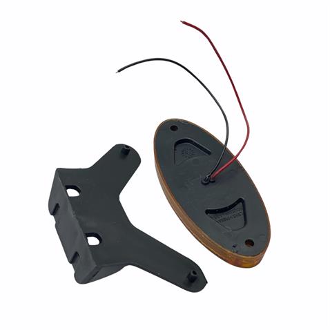 12V-24V YAN SİNYAL LAMBASI DORSE SİDE MARKER SARI OVAL (4 LEDLİ) (100*45 MM)