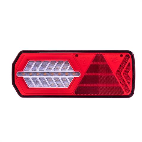 DASTERI 10V-30V STOP LAMBASI (NEON LEDLİ-KAYAR SİNYALLİ) (6 FONKSİYONLU) (350*137*45 MM) E9 SOL