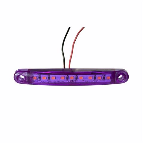 12V-24V PARMAK LAMBA 9-LEDLİ MOR (100*15 MM) 