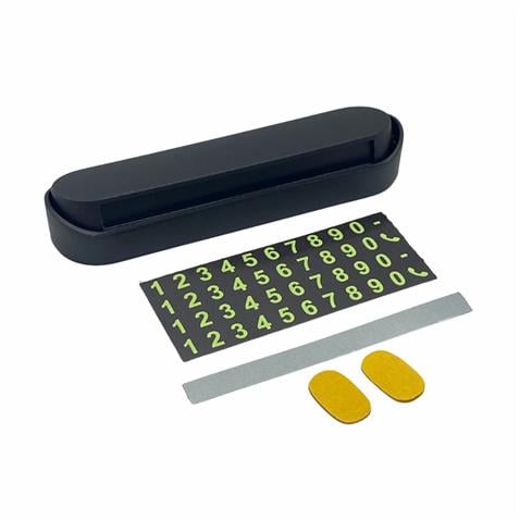 ARAÇ İÇİ TELEFON NUMARATİĞİ (PARK-TEL) (AÇ-KAPA) SİYAH