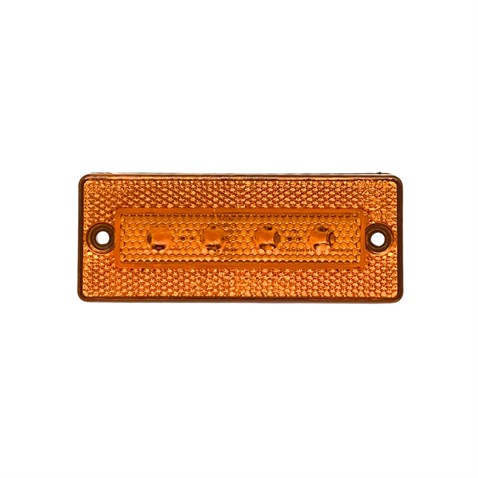 24V YAN SİNYAL LAMBASI DORSE SİDE MARKER SARI (6 LEDLİ) (105*44 MM) (E37)