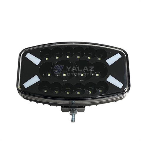 12V-24V GÜNDÜZ SÜRÜŞ LAMBASI (LEDLİ) (245*140*70 MM)  SARI-BEYAZ