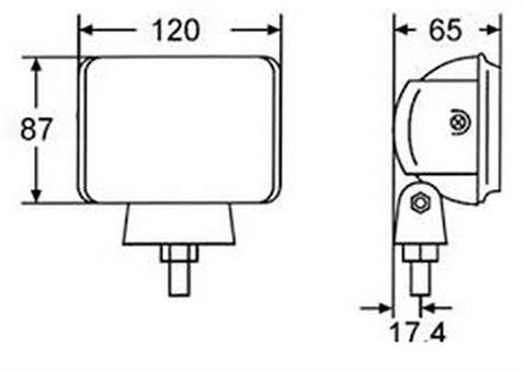 HELLA 12V SİS LAMBASI DİKDÖRTGEN MİKRO FF SET (DELİCİ)