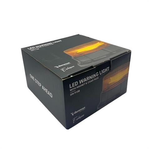 DEMMON 12V-24V ÇAKAR TEPE LAMBA LEDLİ FONKSİYONLU MIKNATISLI ÇAKMAK FİŞLİ SARI (142*117 MM) E9