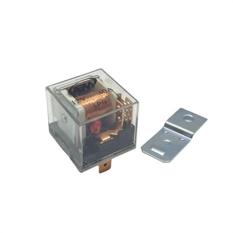 12V RÖLE 5 UÇLU 40 A IŞIKLI (ŞEFFAF) (ÇİFT PLATİN) (30-85-86-87-87a)