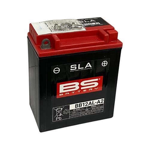 BS BATTERY 12V 12.6 AH MOTOSİKLET AKÜSÜ 150 A (EN) (136*82*162) (BB12AL-A2) (SLA)