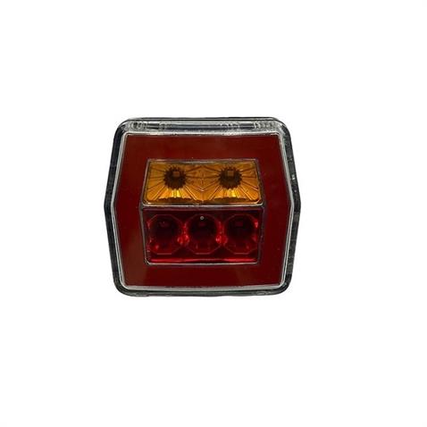 9V-30V STOP LAMBASI KARE (LEDLİ) (KIRMIZI-SARI) (100*100 MM) 