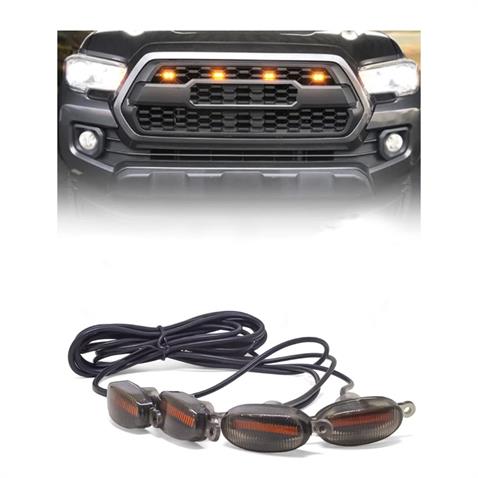 12V PANJUR İÇİ LED LAMBA MİNİ OVAL SARI FONKSİYONLU (KUMANDALI) (39*18 MM) (4 AD) 