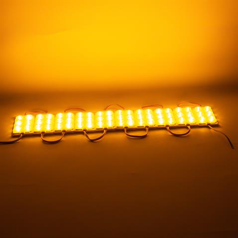 24V MODUL LAMBA 6-LEDLİ (CAMLI) SARI (75*40 MM)
